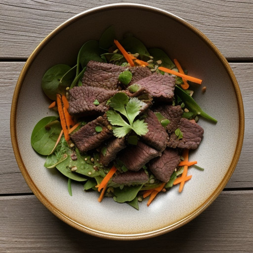 Spiced Beef & Rice Stick Salad recipe image