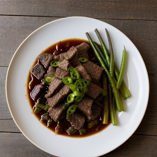 Spiced Beef With Lime-Marinated Scallions recipe image