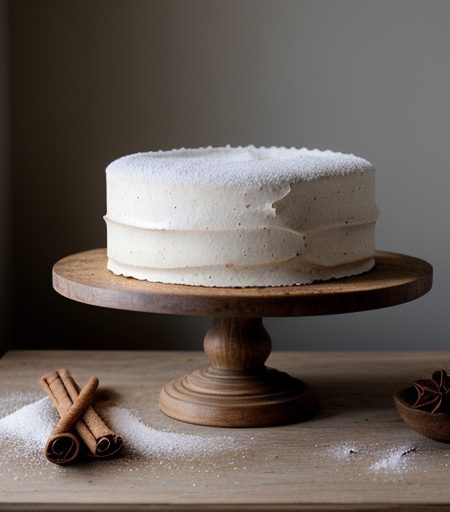 Spiced Brown Sugar Meringue Cake recipe image