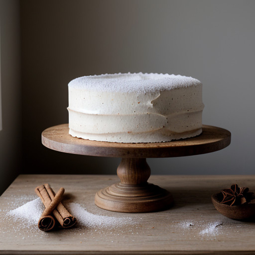 Spiced Brown Sugar Meringue Cake recipe image
