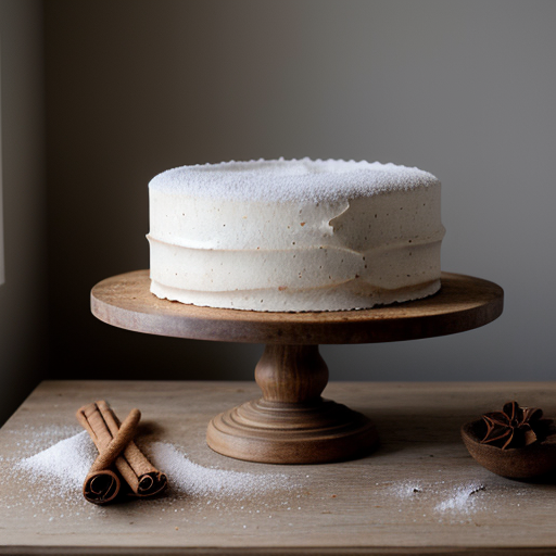 Spiced Brown Sugar Meringue Cake recipe image