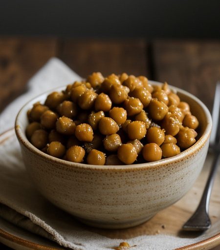 Spiced Chick Peas recipe image
