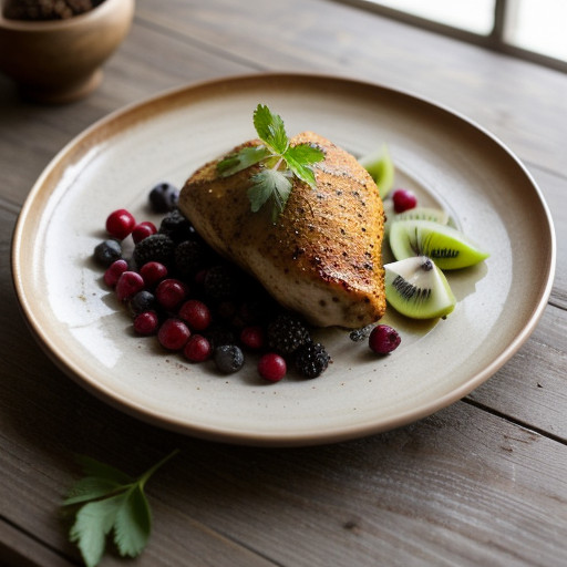 Spiced Chicken With Fruit recipe image