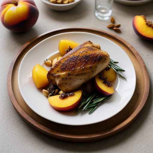Spiced Chicken With Peaches & Pineapple Sau recipe image