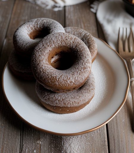 Spiced Cocoa Doughnuts recipe image