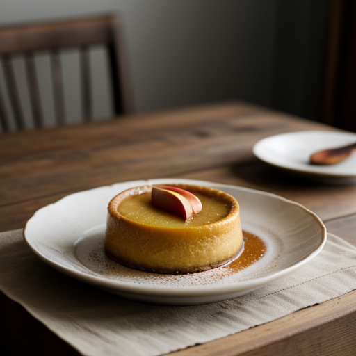 Spiced-Glazed Apple Flan recipe image