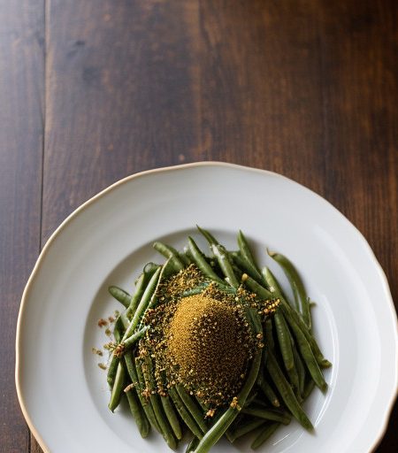 Spiced Green Beans & Rice (Sem Pullao recipe image