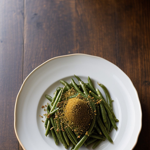 Spiced Green Beans & Rice (Sem Pullao recipe image