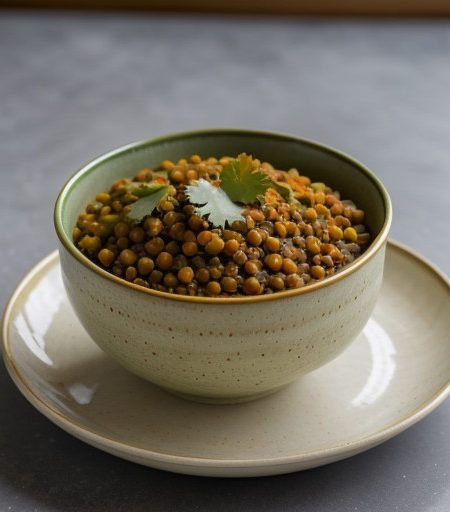 Spiced Lentils With Cauliflower recipe image