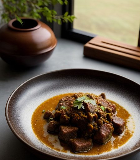 Spiced Meat Skillet (Timen Ajami recipe image
