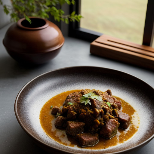 Spiced Meat Skillet (Timen Ajami recipe image