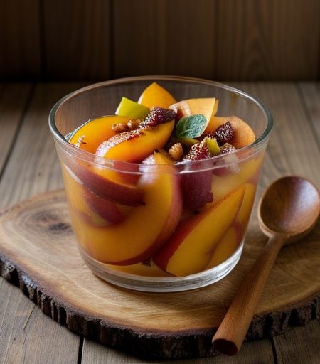Spiced Peach Salad recipe image