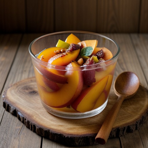 Spiced Peach Salad recipe image
