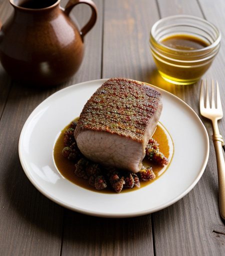 Spiced Pork Tenderloin With Apple Chutney - Bon Appetit recipe image