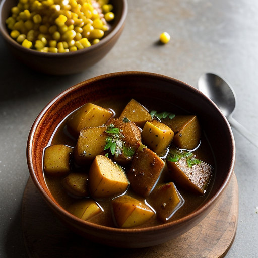 Spiced Potatoes in Tamarind Sauce (Daum Aloo recipe image