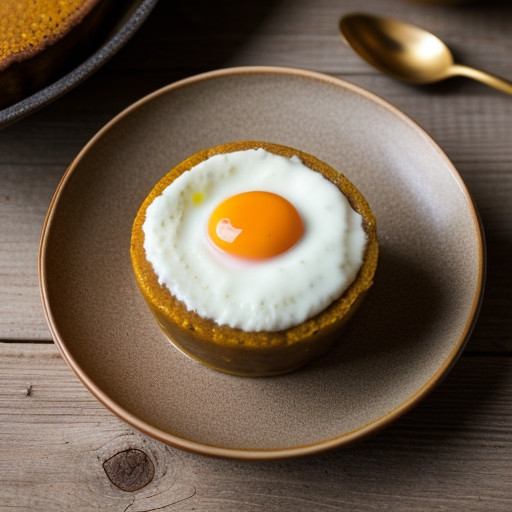 Spiced Pumpkin Pudding With Walnut Cream recipe image