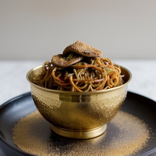 Spiced Quail With Crispy Noodle recipe image