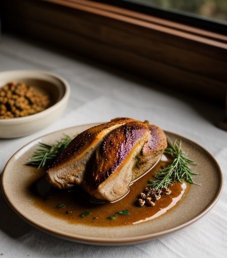 Spiced Roast Pheasant - Persia recipe image