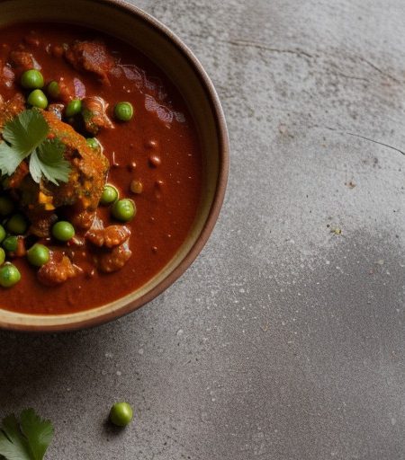 Spiced Zucchini & Peas in Tomato Sauce (Torai recipe image