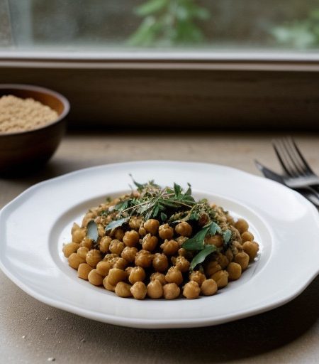 Spicey Chickpea/Butterbean Pasta recipe image