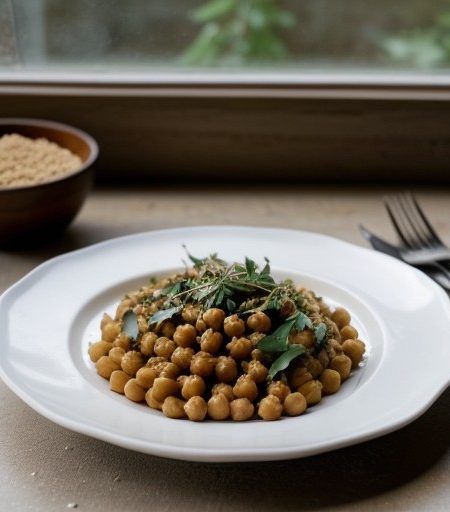 Spicey Chickpea/Butterbean Pasta recipe image