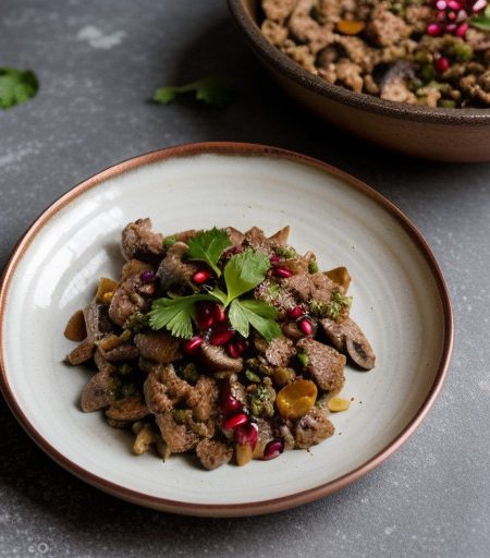 Spicey Turkey & Mushrooms in Pita recipe image