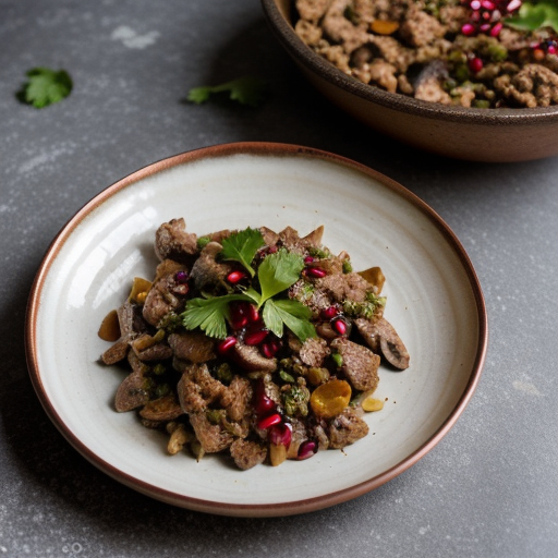 Spicey Turkey & Mushrooms in Pita recipe image