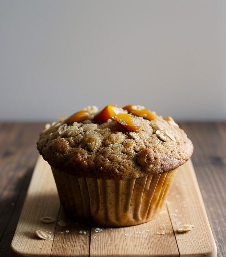 Spicy Apricot Oat Muffins recipe image