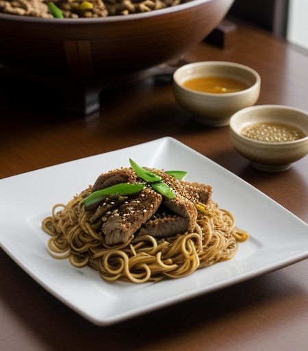 Spicy Asian Turkey W/Noodles recipe image
