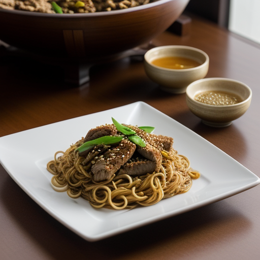 Spicy Asian Turkey W/Noodles recipe image