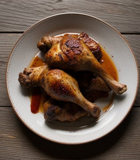 Spicy Barbecued Chicken Legs (Chan Ga Nau Voi Gia Vi recipe image