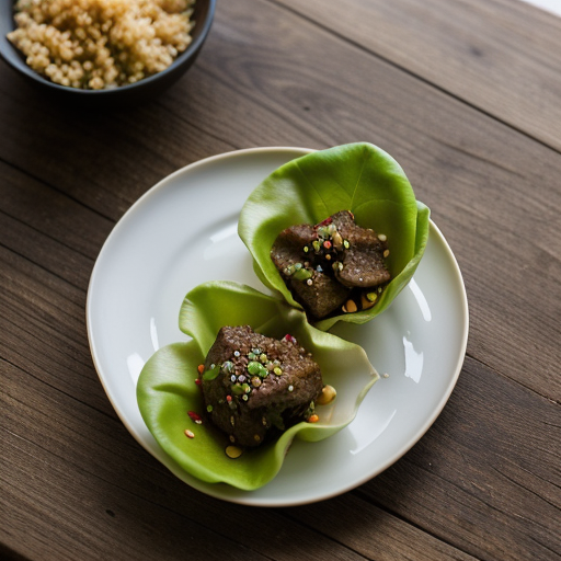 Spicy Beef Lettuce Cups recipe image
