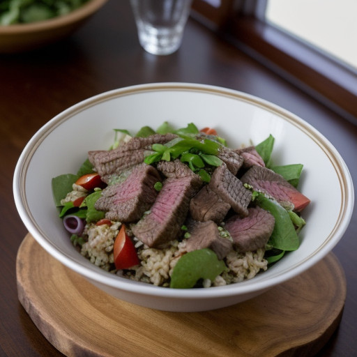 Spicy Beef & Rice Salad recipe image