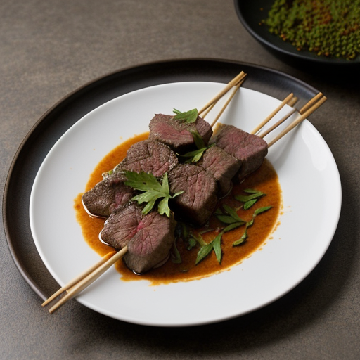 Spicy Beef Satay recipe image