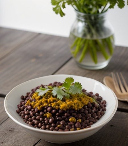 Spicy Black Bean & Lentil Salad recipe image