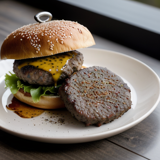 Spicy Blackened Burgers recipe image