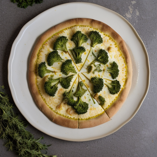 Spicy Broccoli Aioli Pizza recipe image