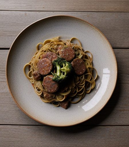 Spicy Broccoli With Sausage recipe image