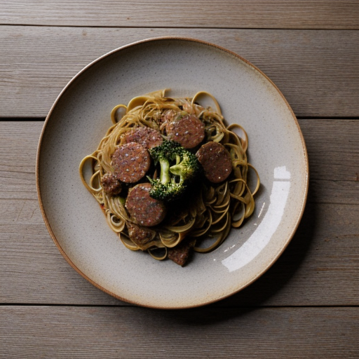 Spicy Broccoli With Sausage recipe image