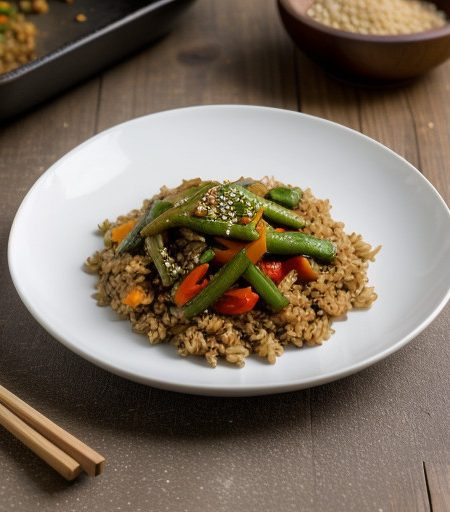 Spicy Brown Rice & Vegetable Stir-Fry recipe image