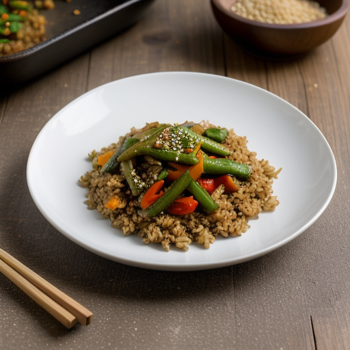 Spicy Brown Rice & Vegetable Stir-Fry recipe image