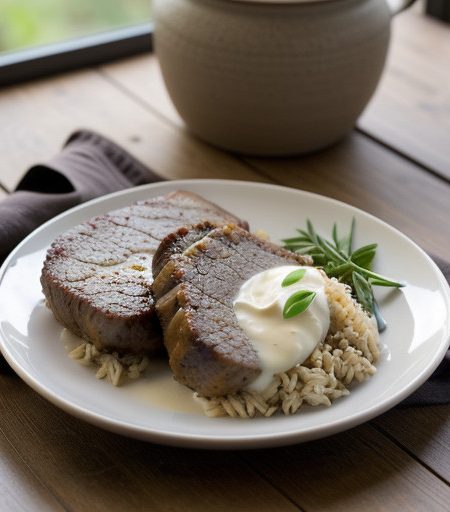 Spicy Cajun Pork (Rice recipe image
