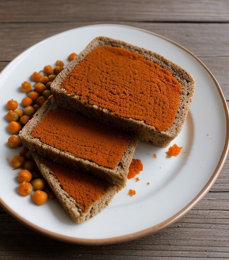 Spicy Chick Pea Carrot & Hazelnut Spread. recipe image