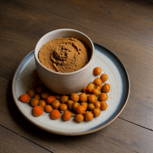 Spicy Chick Pea Carrot & Hazelnut Spread. recipe image