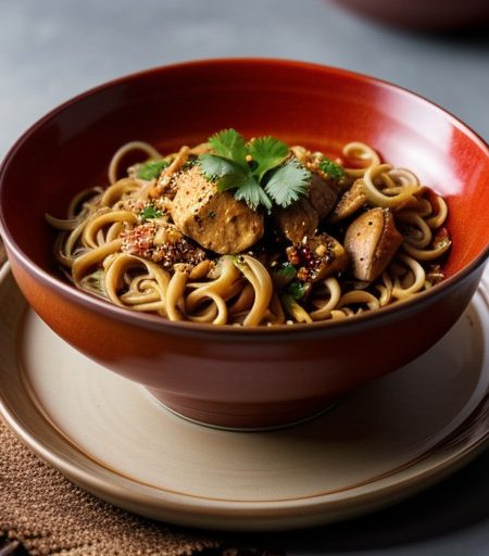 Spicy Chicken or Nutty Noodles. recipe image