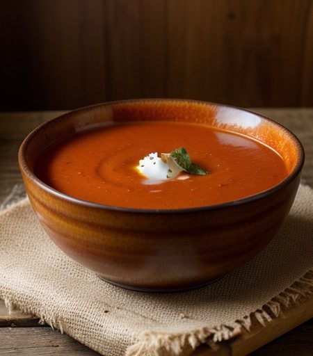 Spicy Clear Tomato Soup recipe image