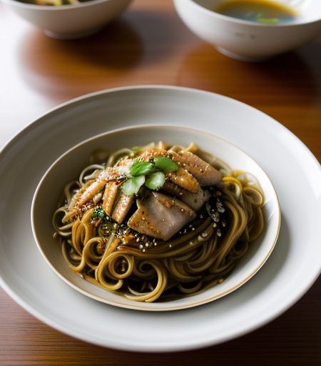Spicy Cold Noodles With Chicken recipe image