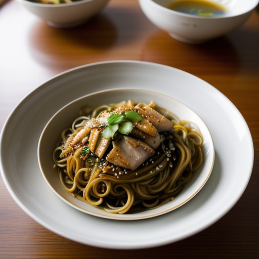 Spicy Cold Noodles With Chicken recipe image