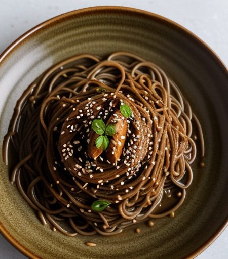 Spicy Cold Soba Noodles recipe image