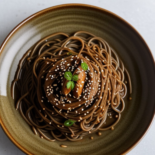 Spicy Cold Soba Noodles recipe image